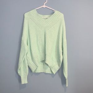 NWOT Light Green V-Neck Sweater *Size Medium